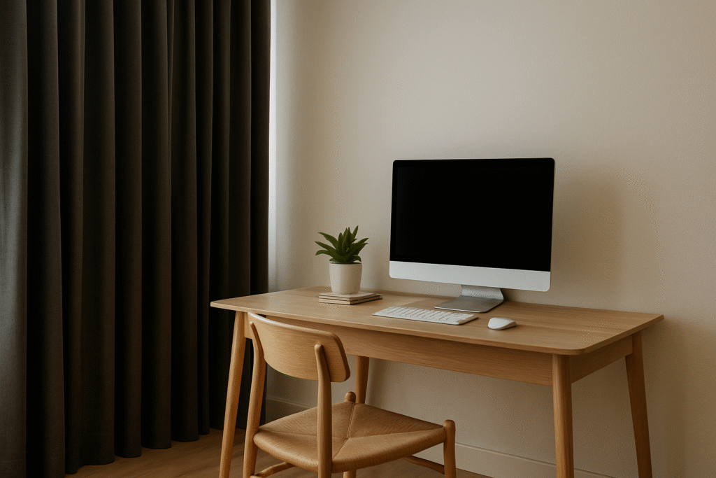 ผ้าม่าน Dim-out ลดแสงสะท้อน เหมาะกับห้องทำงาน